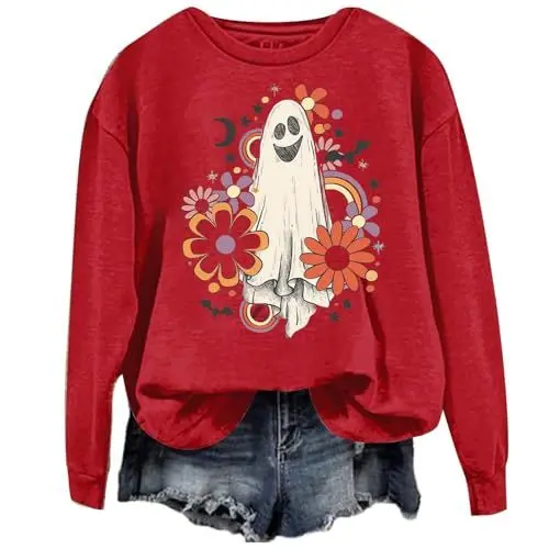 Produktbild: Uwdiohq Day Prime 2024 Longsweatshirts Damen Ohne Kapuze Sweatshirt Kleider Damen Pullover Damen Fledermausaermel Blaues Langarmshirt Damen Strickjacke Sweatjacke Damen Sale Angebote Bestellung