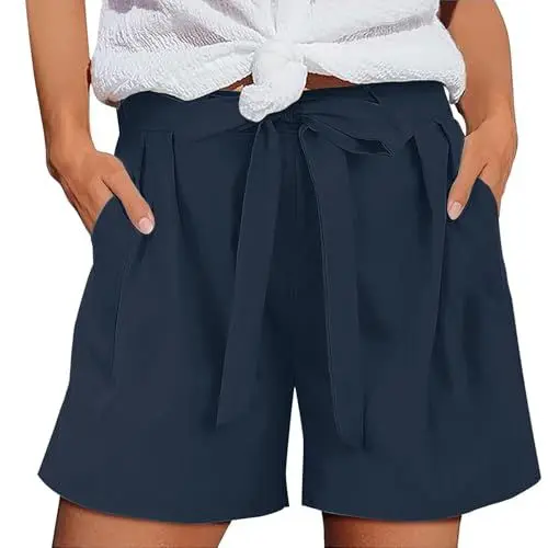 Produktbild: Uwdiohq Heut Angebot Sonderangebote Shorts Damen Sommer Curvy Kurze Sommerhosen Jeans Sommermode 2024 Destroyed High Waist Freizeithose Lang Hose Leinen Schnäppchen