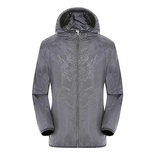 Produktbild: Regenanzug Kinder Deals Regenjacke Damen Solide Farbe Sonnenschutz Jacke Regenjacke Herren Regenjacke Damen Wasserdicht Regenjacke Damen Wasserdicht Atmungsaktiv Einfarbig,Ü Raincoat Women Angebote