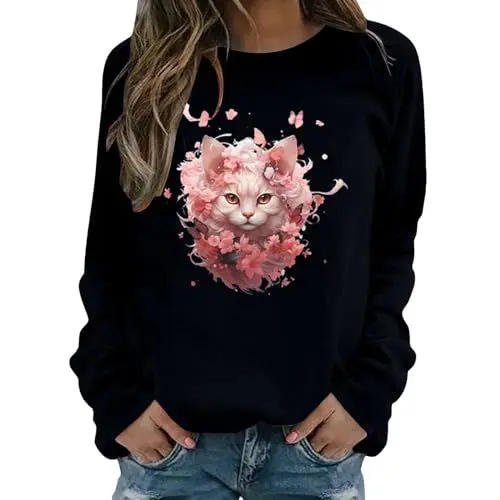 Produktbild: Uwdiohq Day Prime 2024 Angebote Pullover Ohne Kapuze Damen Sweatshirtjacke Damen Oversized Halbarm Pullover Damen Weißes Langarmshirt Mädchen Sweatjacke Marine Damen Meine Bestellungen Anzeigen 24