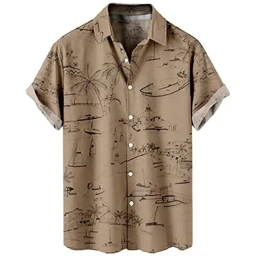 Produktbild: Uwdiohq Last Minute Angebote Von Kurzarmhemd Herren Schwarz Rüschenhemd Frackhemd Weiß Golfbekleidung Trachtenhemd Grün My Orders