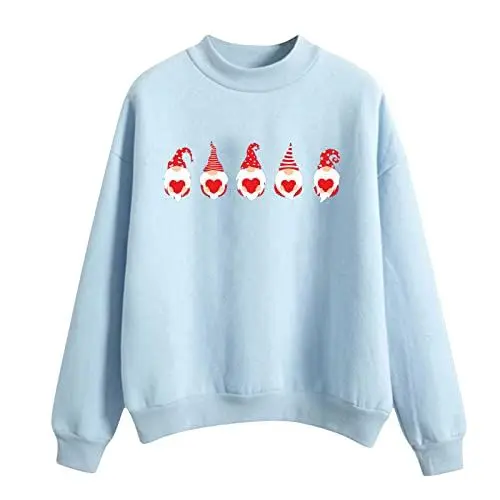 Produktbild: Uwdiohq Outlet Angebote Sale Sweatshirts Für Damen Ohne Kapuze Sweatshirt Damen Bordeauxrot Longpullover Für Damen Lässig Thermo Langarmshirt Damen Sweatjacke Damen 3XL Sale Angebote Bestellung