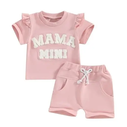 Produktbild: Uwdiohq Outlet Sale Sonderangebote Kleinkind Mädchen Kurzarm Cartoon Prints T Shirt Tops Shorts Kind Kinder Outfits Overall Jumpsuit Mädchen Set Kleidung Baby Kleidung Jaec Sale Angebote Bestellung