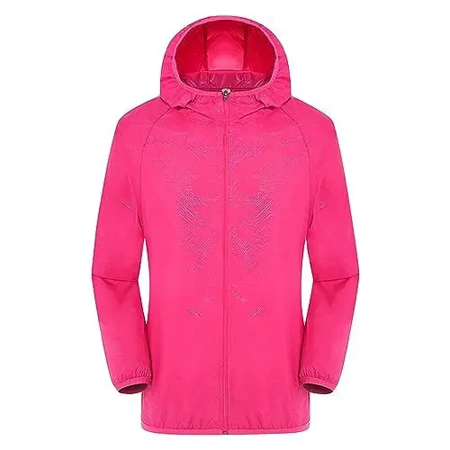 Produktbild: Regenmantel Herren Sale Regenjacke Damen Solide Farbe Sonnenschutz Jacke Regenjacke Herren Regenjacke Damen Wasserdicht Regenjacke Damen Wasserdicht Atmungsaktiv Einfarbig,Ü Trainingsjacke Angebote