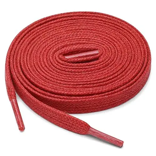 Produktbild: uxcell 2 Paare Gewachste Baumwolle Flasche Schnürsenkel für Lederstiefel Rot 140 cm