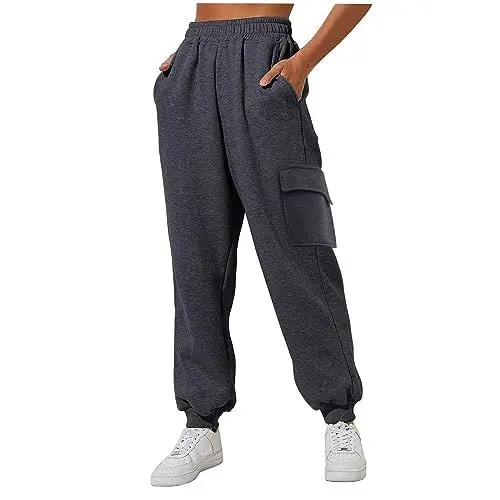 Produktbild: UXSELKCD Damen Jogginghose, Sport Outfit, Wide Leg Hose Damen, tevo, lauf Hose, Outfitters Jogginghose, blickdichte, esmara, Hare, Relax and go, damenshort, Yoga, Pants Women, locker