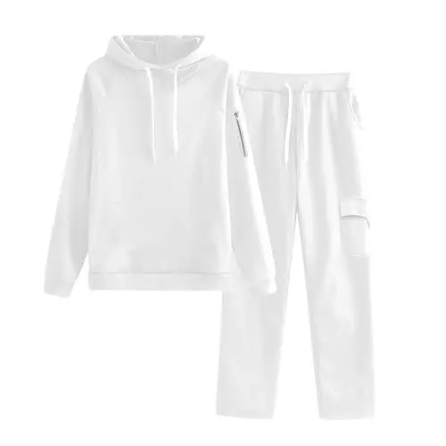 Produktbild: UXSELKCD damen sweatshirt, sweatshirt damen fleece, hosen frauen, klamotten mädchen, home fitness, partnerlook, pullover mädchen ohne kapuze, workout set, statement, sport oberteile