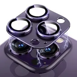 Produktbild: Uyiton für iPhone 14 Pro/iPhone 14 Pro Max Kameraschutz, Einteiliges Design Anti-Kratzer Kamera Schutz Linsenschutz Schutzglas für iPhone 14 Pro/iPhone 14 Pro Max-Lila