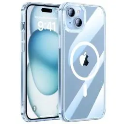 Produktbild: Uyiton für iPhone 15 Hülle, Handyhülle für iPhone 15 Case Schutzhülle Cover Magnetkraft Stoßfest Kratzfest,Handyhülle Kompatibel mit Magnetisch,Classic Series - Transparent
