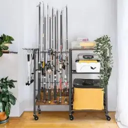 Produktbild: uyoyous Rutenständer Angeln Rutenhalter aus Metalllegierung für Angelruten Angelständer, Rutenhalter, Angelrutenhalter für Angelruten mit bis zu 12 Ruten