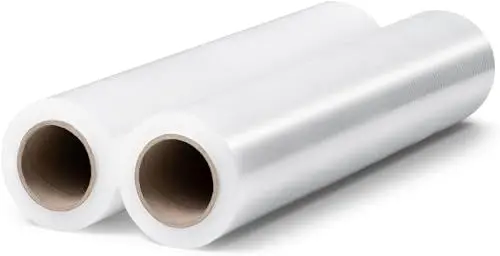 Produktbild: V1 Trade Stretchfolie Transparent - 2x Stretchfolienrolle 150m x 40 cm - Verpackungsfolie 23my - Umzugsfolie für möbel