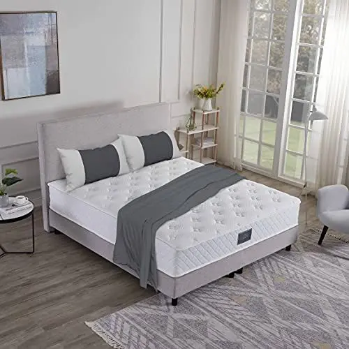 Produktbild: V6 Boxspringbetten Bestes Preis-Leistungsverhältnis (180 x 200 cm H3/H4, Grau)