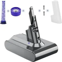 Produktbild: V7 Ersatzakku für Dyson V7 Akku für Dyson V7 SV11 V7 Animal V7 Absolute V7 Fluffy V7 Trigger V7 Motorhead Pro V7 Car+Boat Staubsauger, V7 Battery mit Ersatzfilter Ersatzteile