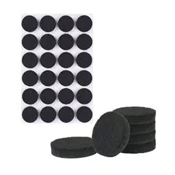 Produktbild: VABNEER 72 Stücke Filzgleiter Selbstklebend Rund, 20mm Schwarz Filz Pads Stühle mit 5mm Dick, Möbelgleiter Bodengleiter Schutz Ihrer Möbel Böden