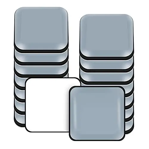 Produktbild: VABNEER Möbelgleiter, 16 Stück PTFE Teflon Quadrat Selbstklebende Möbelschieber, Möbel Bewegen Pads zum Bewegen Schwerer Möbel (Quadrat, 20x20mm)