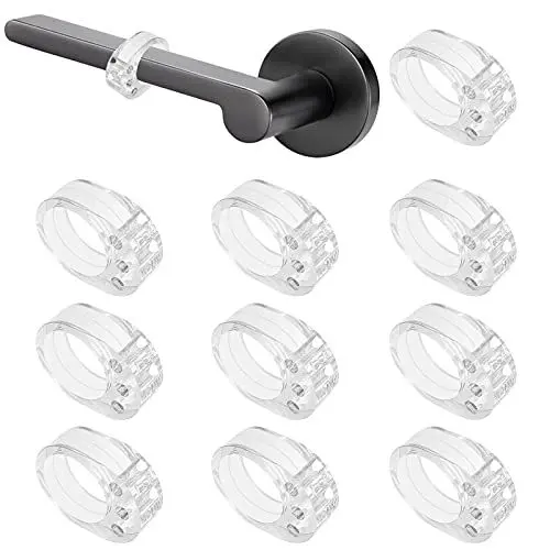 Produktbild: VABNEER Türklinkenpuffer - 10er Set transparente Türgriff Schutz zum Schutz Von Wänden und Möbeln (0-förmiger)