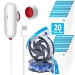 Produktbild: Vacbird 3D Drucker Zubehör Upgrade Vakuum Kit, 20er 3D Filament Vakuumbeutel mit USB-Pumpe(30 * 34cm) Wiederverwendbare, für 3D Drucker Glühfaden Lagerung, Schutz Filament von Feuchtigkeit