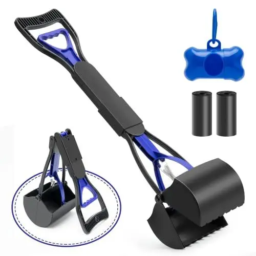Produktbild: VacFreKep 80cm Hundekotschaufel,Pooper Scooter,Faltbarer Hund Pooper Scooter mit Unzerbrechlichem und Langlebigem Material