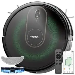 Produktbild: Vactidy Nimble T8 2 in 1 Saugroboter mit Wischfunktion, 3000Pa Saugkraft Staubsauger Roboter mit Wischfunktion, 120Min Laufzeit Wischroboter mit Alexa & App & Siri, Saugroboter Tierhaare, Schwarz