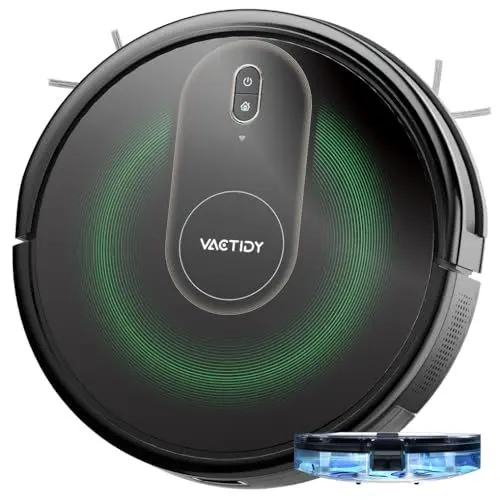 Produktbild: Vactidy Nimble T8 Saugroboter mit Wischfunktion mit 4000Pa Saugkraft, Wischroboter bis zu 150Min Laufzeit, Staubsauger Roboter mit Wischfunktion mit Upgraded GyroNav Tech, Saugroboter Tierhaare, Grün