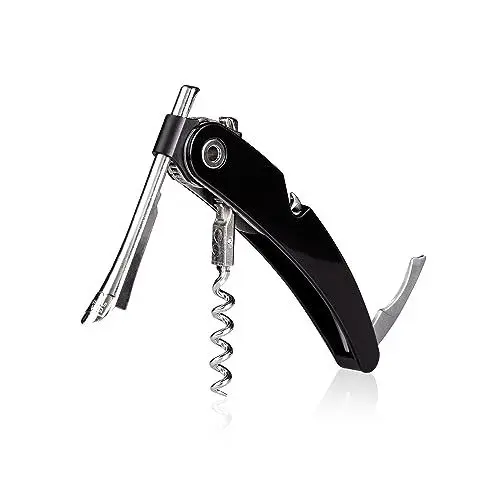 Produktbild: Vacu vin Single Pull Waiter`s Friend schwarz Kellnermesser, Kunststoff, 13,2X 2X 1,5 cm