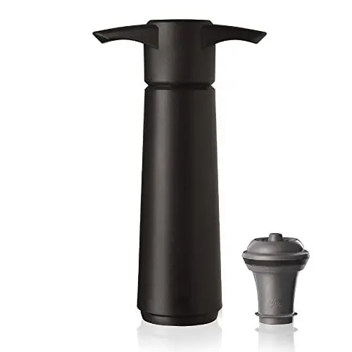Produktbild: Vacu vin schwarz 1 Stopfen Weinpumpe, Kunststoff, 3,6X 7,5X 12,5 cm