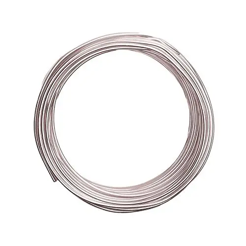 Produktbild: Vaessen Creative Basteldraht und Schmuckdraht 26 m x 3 mm Misty Pink – Flexibler Draht zum Basteln für Blumenkranz, Scmuckherstellung und Modellbau