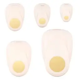 Produktbild: Vaessen Creative Stanzer Set, Motivstanzer Mit 5 Kreisen in verschiedenen Größen, 0,95 cm - 5 cm, 5 Stück, bis zu 250 g/m², zum Basteln Mit Papier Und Scrapbooking, Weiß-gold