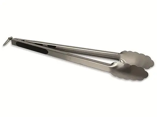 Produktbild: VAGGAN Grillzange Haushaltszange Edelstahl mit weicher Griffeinlage 37,5 cm