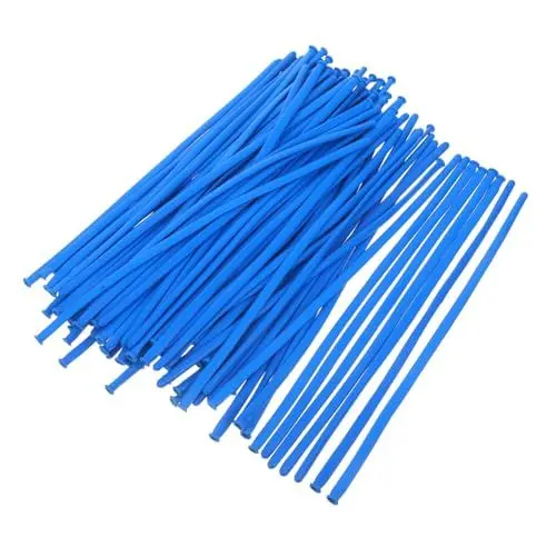 Produktbild: Vaguelly 100st Ballondekoration Heliumtanks Für Ballons Gänseblümchen Ballons Wasserballon Spiral- Party Konfetti Flaggenballons Hochzeit Lange Luftballons Massenballons Blue Emulsion