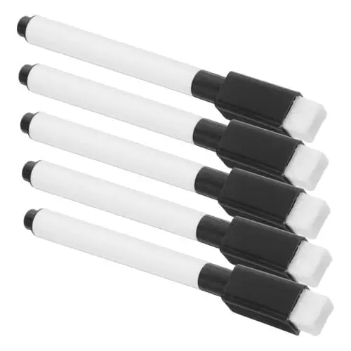 Produktbild: Vaguelly 10 Stück Whiteboard-stifte Trocken Abwischbare Marker Radiergummi Feine Spitze Tinte Auf Wasserbasis Lebendige Büro- Und Schulschreibutensilien