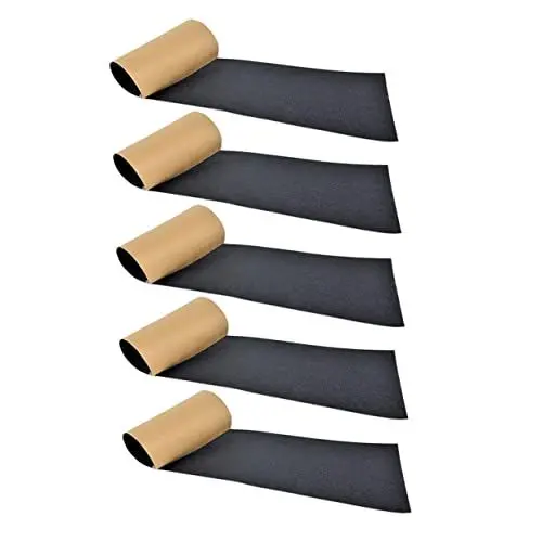 Produktbild: Vaguelly 10 Stück Skateboard Schleifpapier Board Griffband Anti Tape Für Treppen Griffband Für Skateboards Perforiertes Griffband Longboard Griff Skateboard Klebeband Schwarzer Schmirgel
