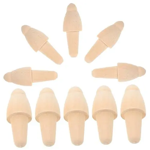 Produktbild: Vaguelly 10st Top-Accessoires Für Gyro-zubehör Kreiselversorgung Kreiselteile Kreiselzubehör Khaki Hölzern