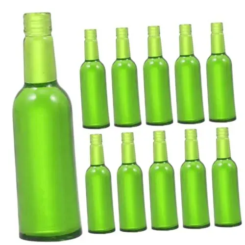 Produktbild: Vaguelly Puppenhaus Miniatur Bausatz Miniatur Weinflaschen Mini Bierflasche Grün Farbe