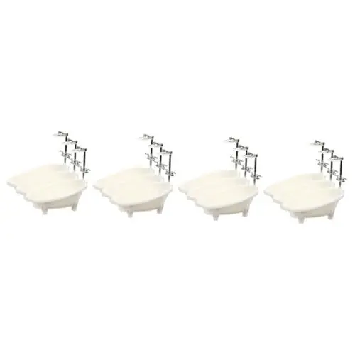 Produktbild: Vaguelly 12 STK Puppe Puppe auch Mini-Möbelmodell Mini-Hausmöbel Miniatur-Badezimmermöbel Modelle Badewanne Miniatur-Puppenhauszubehör Miniatur-Puppenhausmöbel Baby das Bad Plastik Weiß