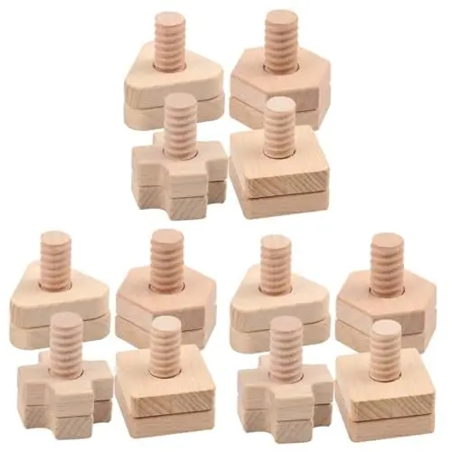 Produktbild: Vaguelly 12 Sätze Schrauben Passende Bausteine Puzzle Spielzeug Gehirn Passendes Nuss Puzzle Frühes Lernspielzeug Nuss Installationsspielzeug Schrauben Match Spielzeug Schrauben
