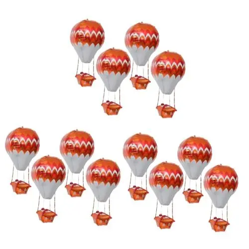 Produktbild: Vaguelly Ballon Neuheiten 15 Stück 4d Aluminiumfolienballons Thanksgiving Ballon Heißluftballon Partyballon Deckenbehang Aluminiumfolienballons Regenbogenwolkengirlande Babypartyballons Aluminiumfolie