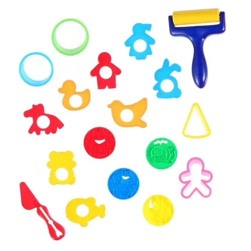 Produktbild: Vaguelly 18 STK Werkzeugform Kinderanzüge Kinderwerkzeuge Tierspielzeug Plastilin-Schneidewerkzeuge Kinder bastelset basteln für Kinder Plastilin-Werkzeug Kinder Handbuch Plastilin Plastik