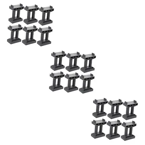 Produktbild: Vaguelly 18 STK Zubehör für Schienenstege Bahngleis aus Kunststoff Spielzeug Modelle Bridge-Modell Spielen Brückenpfeiler-Modell Spur Seebrücke schmücken Bridge-Code Kind Hängebrücke
