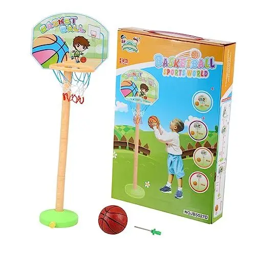 Produktbild: Vaguelly 1 Satz Basketball Kunststoff Indoor Basketball Kinder Basketball Outdoor Basketballkorb Für Kinder