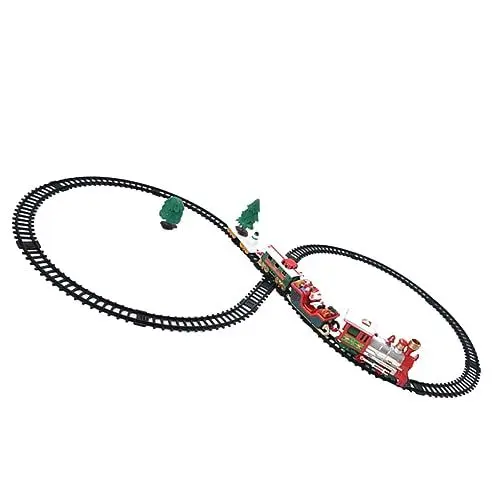 Produktbild: Vaguelly 1 Satz Ferienzug Modell Urlaub Zug Santa-Zug-Eisenbahn süßer Weihnachtszug interaktives Spielzeug kinderpuzzle Fun Toy Spielzeug zusammenbauen kreative weihnachtsverzierung Plastik