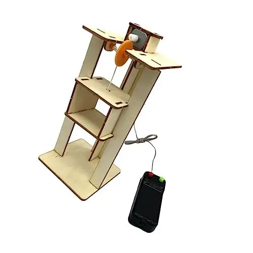 Produktbild: Vaguelly Bastel-Aufzug-spielzeugset Für Mädchen Holzkonstruktionsspielzeug Für Kinder Lernspielzeug Für Jungen Und Mädchen