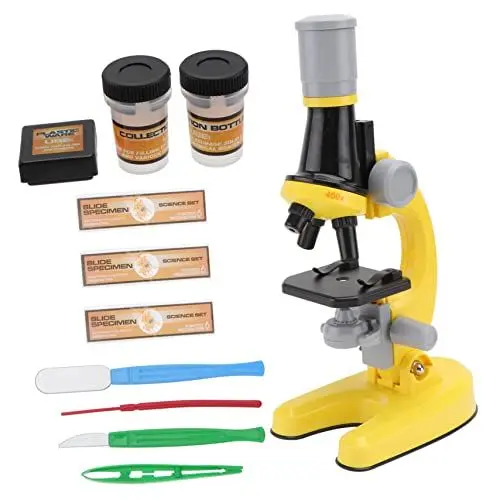 Produktbild: Vaguelly 1 Satz Mikroskop Spielzeug Lernspielzeug Für Kinder Kinderwissenschaft Einsteiger Mikroskop High School Mikroskop Mikroskope Für Kinder Kindermikroskop Kinderbeobachter Yellow Abs
