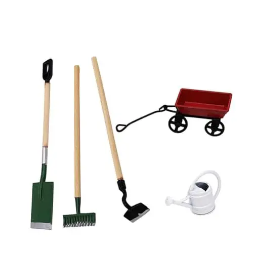 Produktbild: Vaguelly Puppenhaus-mini-gartenwerkzeug-Set Miniatur-zubehör Gartenwerkzeuge Im Maßstab 112 Für Dekorative Miniatur-Landschaft