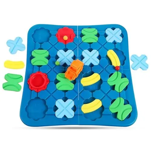 Produktbild: Vaguelly 1 Set Straßenbauspielzeug Logisches Gleisbau-Spielset Denksportaufgabe Labyrinth-Puzzle-Brettspiel Für Kinder Im Vorschulalter Lernaktivität