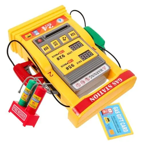 Produktbild: Vaguelly Tankstellen-Spielzeug Für Jungen Und Mädchen Sprachaufforderung Multifunktionales Kartenziehen Realistische Pumpensimulation Tankstellen-modellbausatz