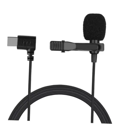 Produktbild: Vaguelly Typ-c Kondensator Ansteckmikrofon für Handy Clip-on Mikrofon Rauschunterdrückung