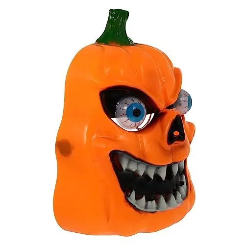 Produktbild: Vaguelly 1 Stück Lichtemittierende Kürbismaske Einzigartige Maske Halloween Kürbismaske Bühnen Cosplay Maske Performance Requisiten Maske Ornament Kunststoff Nachtleuchtende Maske