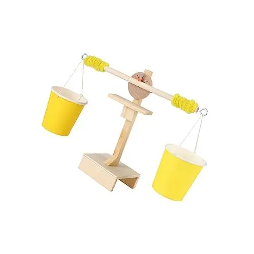 Produktbild: Vaguelly 1stk Balkenwaage Spielzeug Waage Lernspielzeug Für Kleinkinder Puzzle Waage Experimentierspielzeug Vorschulspielzeug Mathe-Spielzeug Wissenschaftliches Spielzeug Holzwaage Hölzern