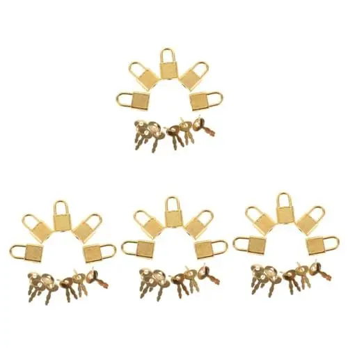 Produktbild: Vaguelly 20 Sets Vintage Holzkiste Vorhängeschloss Latch Set Schlüssel Für Piraten Schatztruhe Lock-box